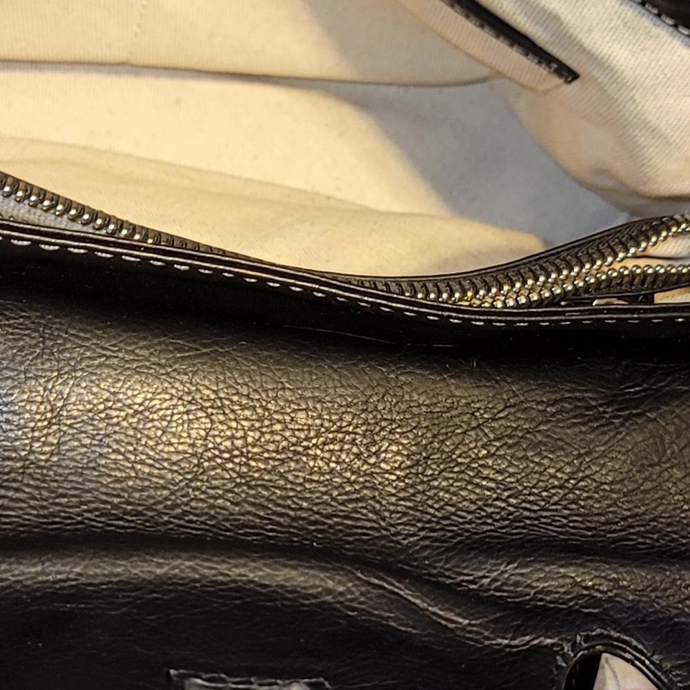 Michael Kors vintage Black leather shoulder satchel - Picture 12 of 12
